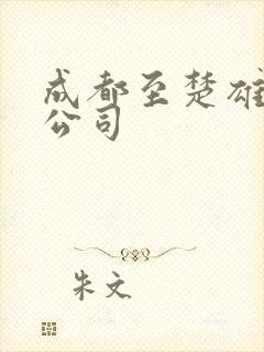 成都至楚雄货运公司封面