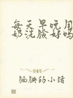 每天早晚用洗面奶洗脸好吗