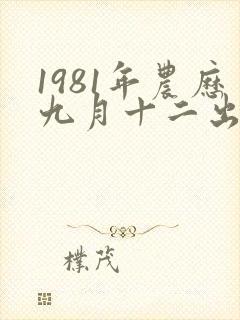 1981年农历九月十二出生的女的命运怎么样