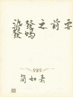 染发之前要洗头发吗封面