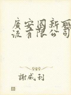 广安国新联程物流有限公司