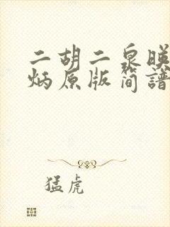 二胡二泉映月阿炳原版简谱