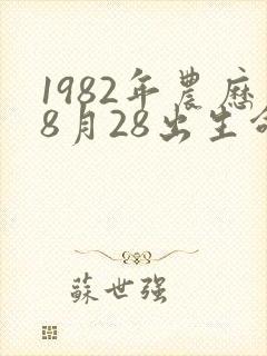 1982年农历8月28出生命运