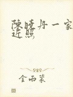 陈晓丹一家三口近照