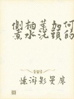 侧柏叶加何首乌煮水洗头的功效封面