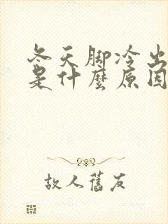 冬天脚冷出脚汗是什么原因封面