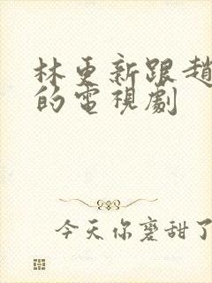 林更新跟赵丽颖的电视剧封面