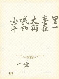 小城大事里李秋萍和谁在一起了封面