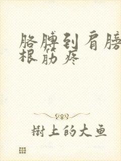 胳膊到肩膀有一根筋疼