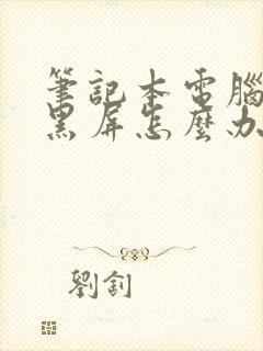 笔记本电脑一直黑屏怎么办封面