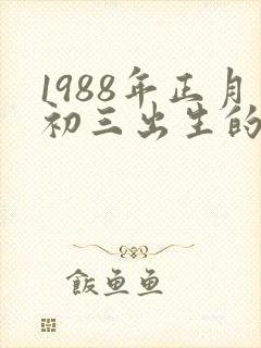 1988年正月初三出生的女命封面