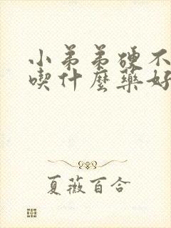 小弟弟硬不起来吃什么药好封面