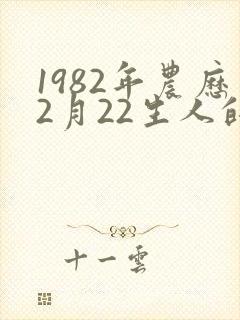 1982年农历2月22生人的人命运
