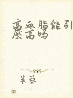 高血脂能引起血压高吗