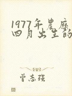 1977年农历四月出生的命运