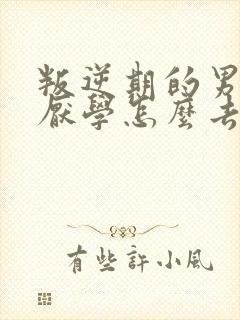 叛逆期的男孩子厌学怎么去引导封面