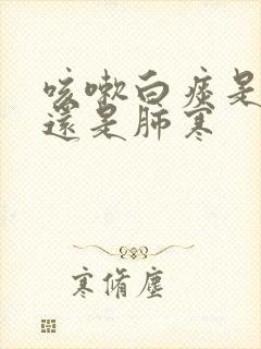 咳嗽白痰是肺热还是肺寒