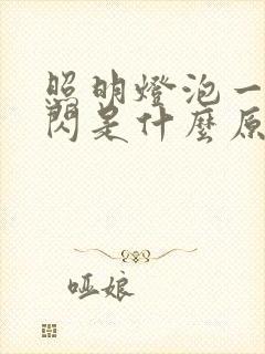 照明灯泡一闪一闪是什么原因