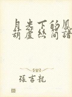 月光下的凤尾竹葫芦丝简谱教唱视频封面