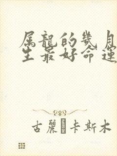 属龙的几月份出生最好命运