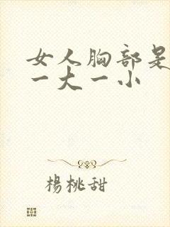 女人胸部是不是一大一小