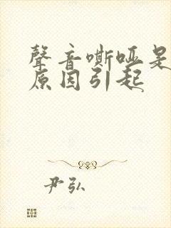 声音嘶哑是什么原因引起