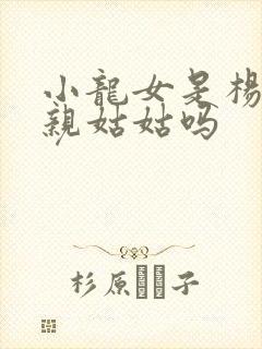 小龙女是杨过的亲姑姑吗