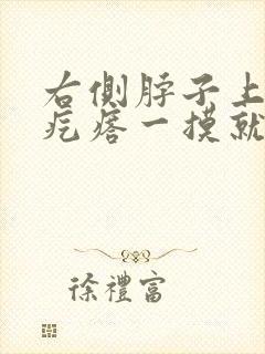 右侧脖子上有个疙瘩一摸就疼