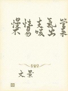 慢性支气管炎痰不易咳出来怎么办封面