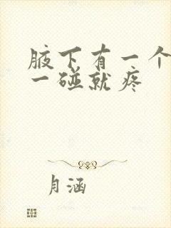 腋下有一个疙瘩一碰就疼