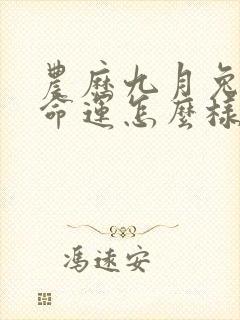 农历九月兔男的命运怎么样