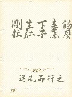 刚生下来的小狗拉肚子怎么办