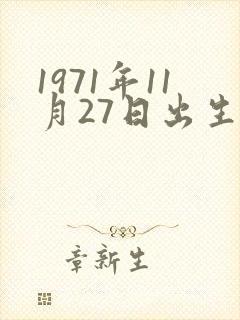 1971年11月27日出生人的命运