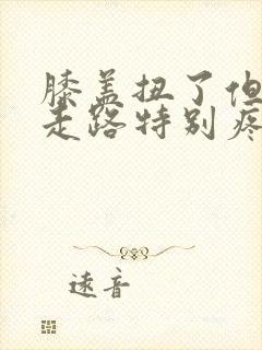 膝盖扭了但可以走路特别疼怎么办封面