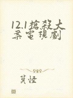 12.1枪杀大案电视剧