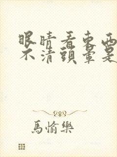 眼睛看东西模糊不清头晕是什么原因