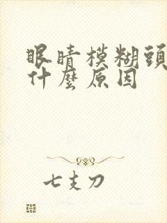 眼睛模糊头晕是什么原因