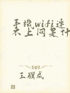 手机wifi连不上网是什么原因