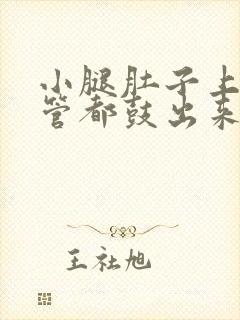 小腿肚子上的血管都鼓出来了是怎么回事