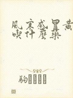 风寒感冒黄鼻涕吃什么药封面