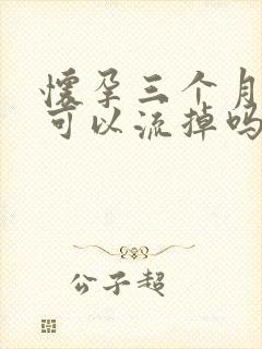 怀孕三个月吃药可以流掉吗