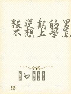 叛逆期的男孩子不想上学怎么办