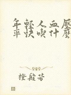 年轻人血压高心率快吃什么药