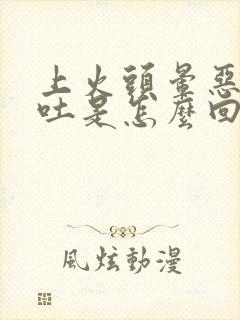 上火头晕恶心想吐是怎么回事