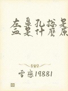 左鼻孔总是流鼻血是什么原因