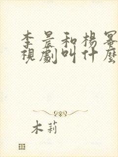 李晨和杨幂的电视剧叫什么