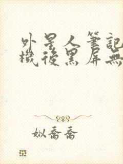 外星人笔记本待机后黑屏无法唤醒