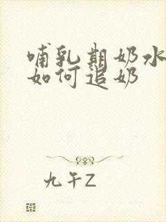 哺乳期奶水少了如何追奶