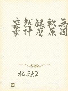 突然腿软无力头晕什么原因引起的