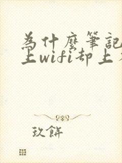 为什么笔记本连上wifi却上不了网